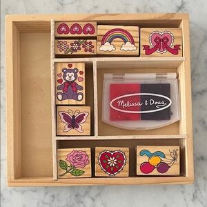 Melissa & Doug Wooden Stamp Set